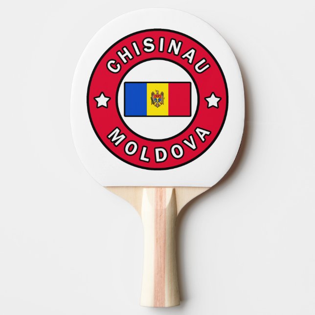 Chisinau Moldova Ping Pong Paddle (Front)