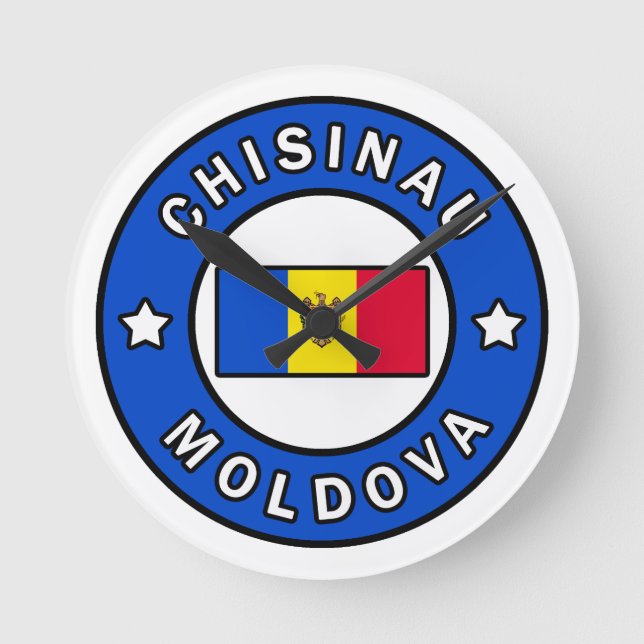 Chisinau Moldova Round Clock (Front)