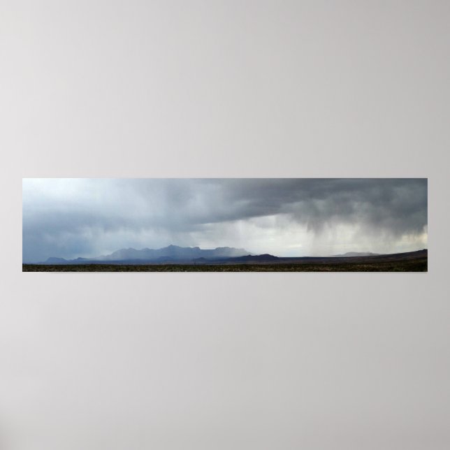 Chisos Mountains Rainstorm - Big Bend Poster (Front)
