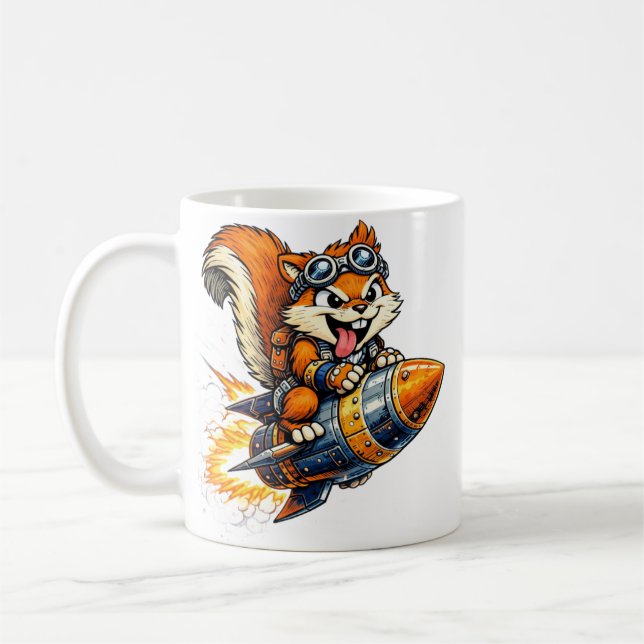 Chispa the Rocket Squirrel Mug (Left)