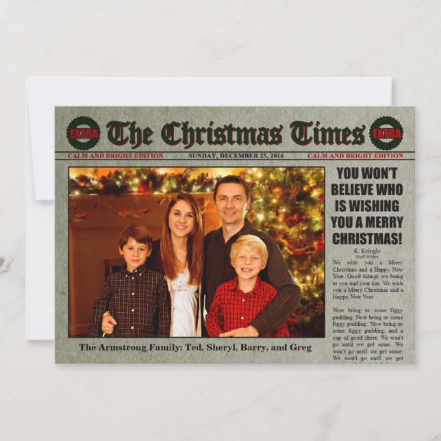 Chistmas Newspaper (Front)