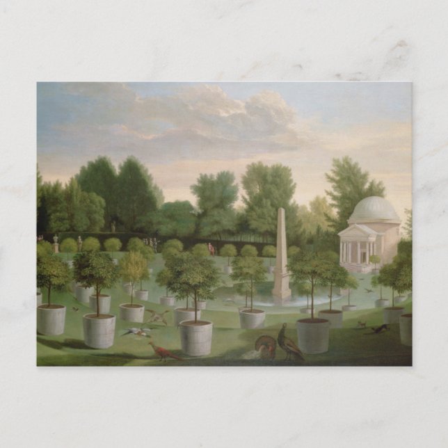 Chiswick House Gardens (oil on canvas) Postcard (Front)