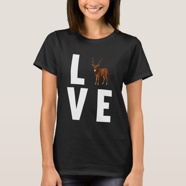 Chital Axis Deer 1 T-Shirt (Front)