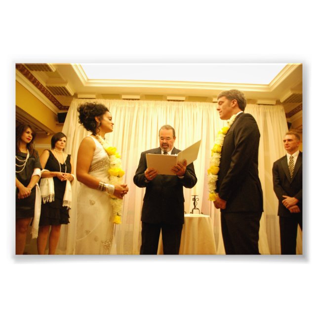 Chitra & Jeffrey: Wedding Photo Print (Front)