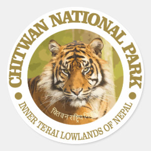 Chitwan National Park Classic Round Sticker