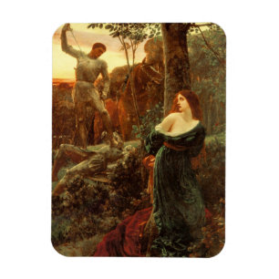 Chivalry (by Frank Dicksee) Magnet