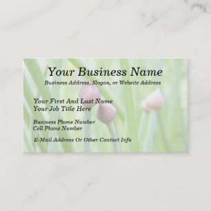 Chive Flower Buds Business Card
