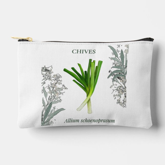 Chives - Allium schoenoprasum Accessory Pouch (Front)