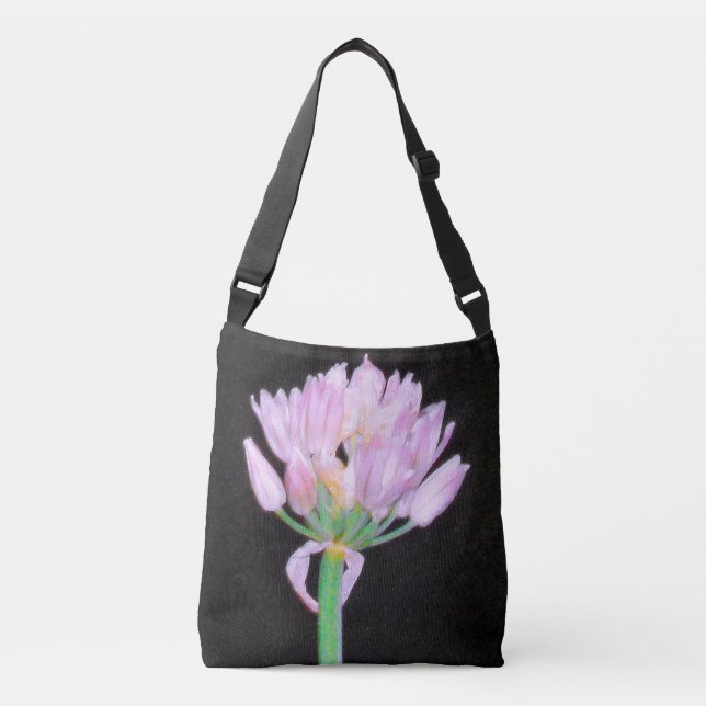 Chives Flower Crossbody Bag (Front)
