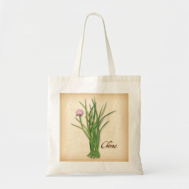 Chives Herb Tote Bag (Front)