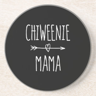 chiweenie mama chihuahua mum gift coaster