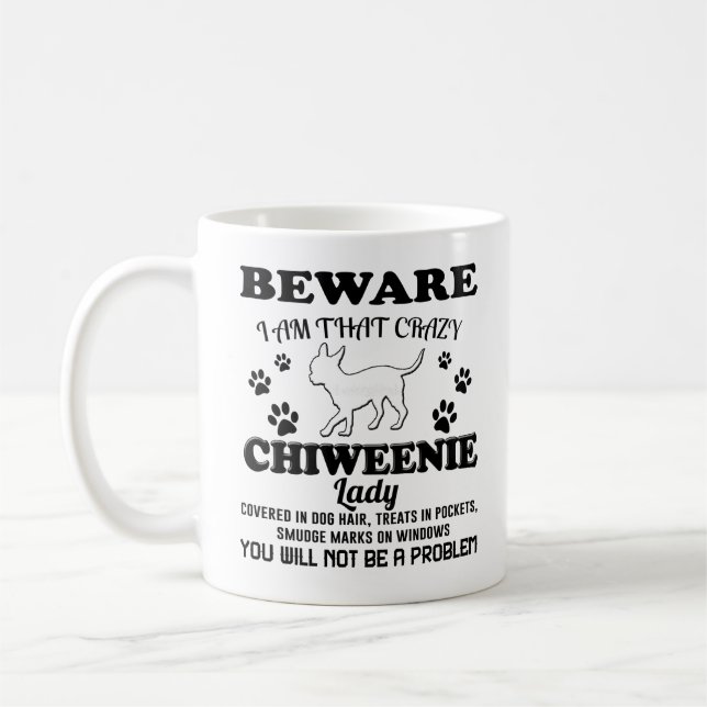 Chiweenie Mug Coffee Cup Gifts for Mum Dad Women (Left)