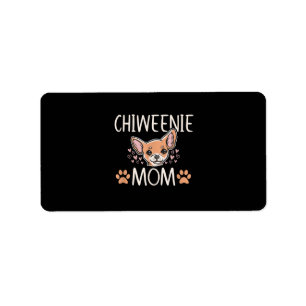 chiweenie mum chihuahua cute dog owner love lover label