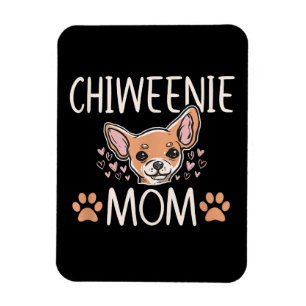 chiweenie mum chihuahua cute dog owner love lover magnet