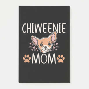 chiweenie mum chihuahua cute dog owner love lover post-it notes