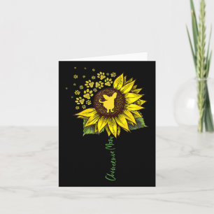 Chiweenie Mum Sunflower Chiweenie Gifts Dog Mum Ma Card