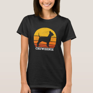 Chiweenie Sunset Retro Vintage Chiweenie Dog Lover T-Shirt