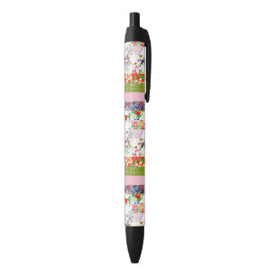 Chiyogami Rice Paper Seamless Pattern Black Ink Pen