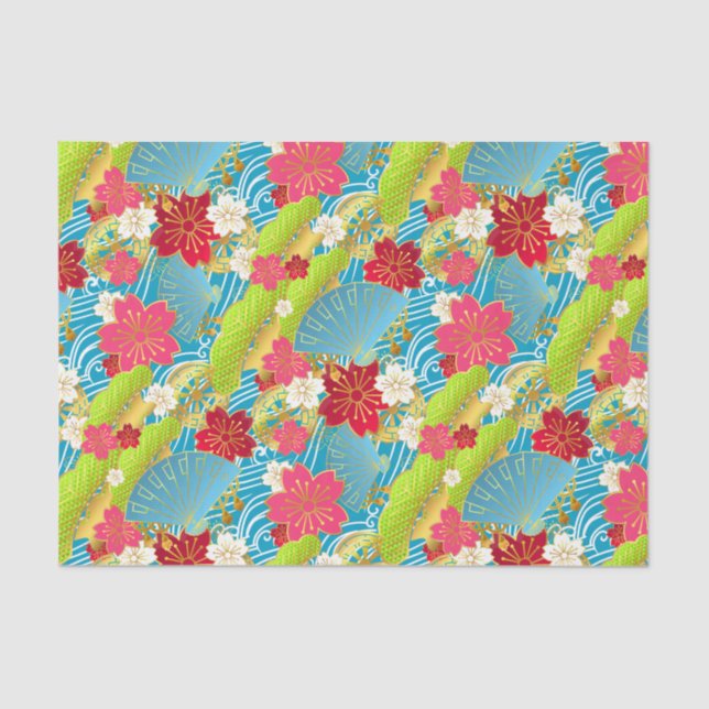 Chiyogami style tissue Paper (Front)