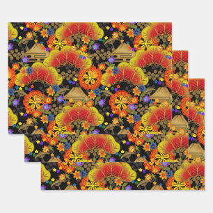 Chiyogami Yuzen Washi Style pattern Wrapping Paper