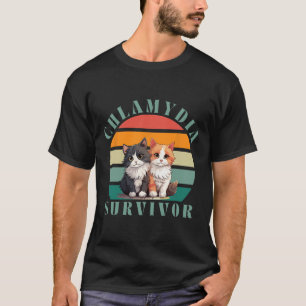 Chlamydia Survivor Retro Sarcastic Ironic Y2k Inap T-Shirt
