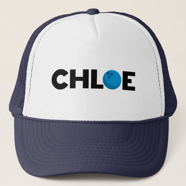 Chloe bowling trucker hat (Front)