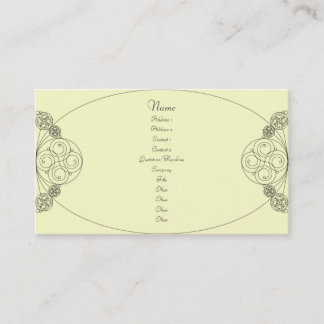 Chloe - Cream Business Card
