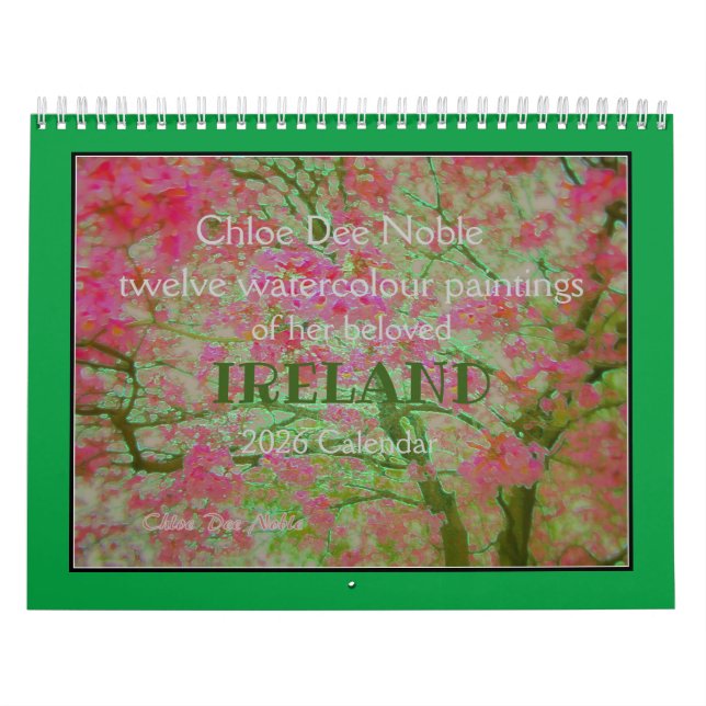 Chloe Dee Noble paints IRELAND with 2026 Calendar (Cover)