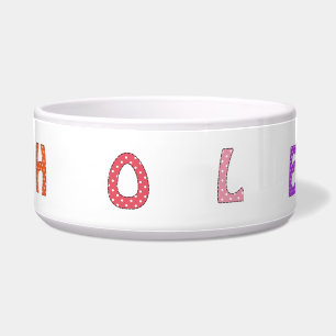 Chloe Dog Customised Named Food Bowl