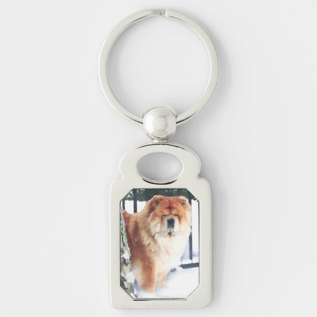 CHLOE heARTdog chow Key Ring (Front)