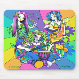"Chloe,Melody,Harmony" Flower Fairy Mousepad