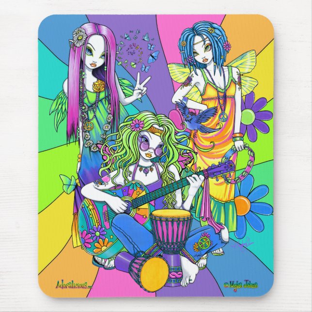 "Chloe,Melody,Harmony" Flower Fairy Mousepad (Front)