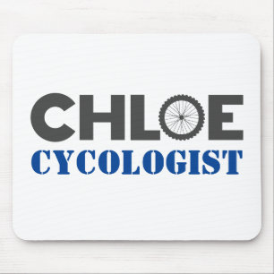 Chloe Mountain Biker Mouse Pad