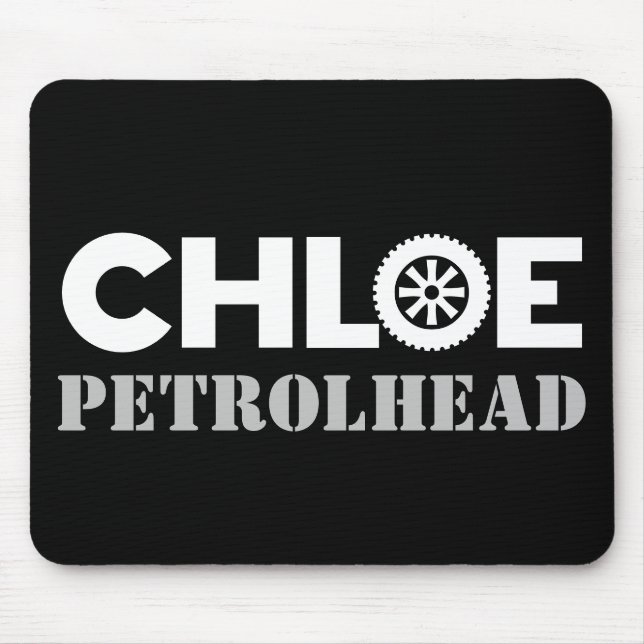 Chloe Petrol Head Mouse Mat (Front)