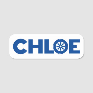 Chloe Petrol Head Name Tag