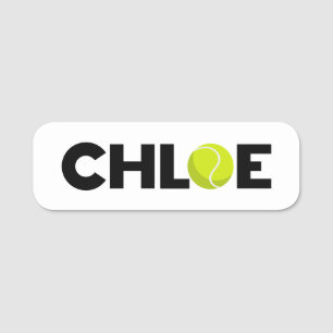Chloe Tennis Name Tag