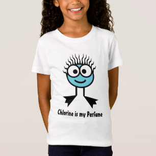 Chlorine is my Perfume - Blue Swim Character T-Shirt