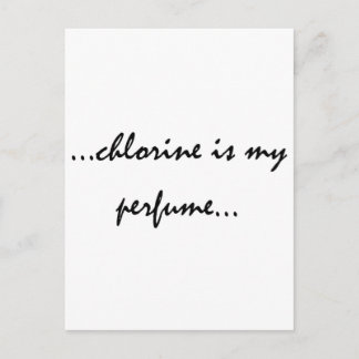 Chlorine is My Perfume Postcard