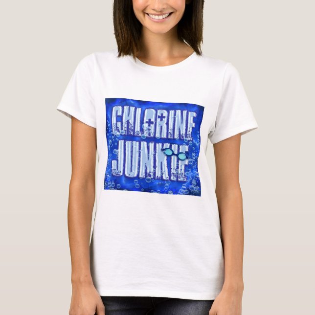 chlorine junkies T-Shirt (Front)