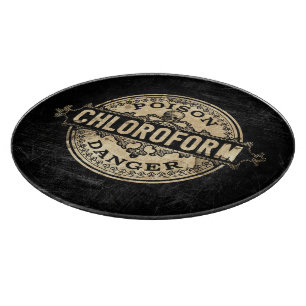 Chloroform Vintage Style Poison Label Cutting Board