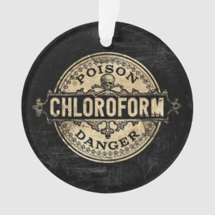 Chloroform Vintage Style Poison Label Ornament