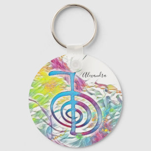 Cho Ku Rei - Abstract Watercolor Key Ring