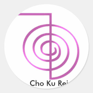 Cho Ku Rei Reiki Healing Symbol Classic Round Sticker
