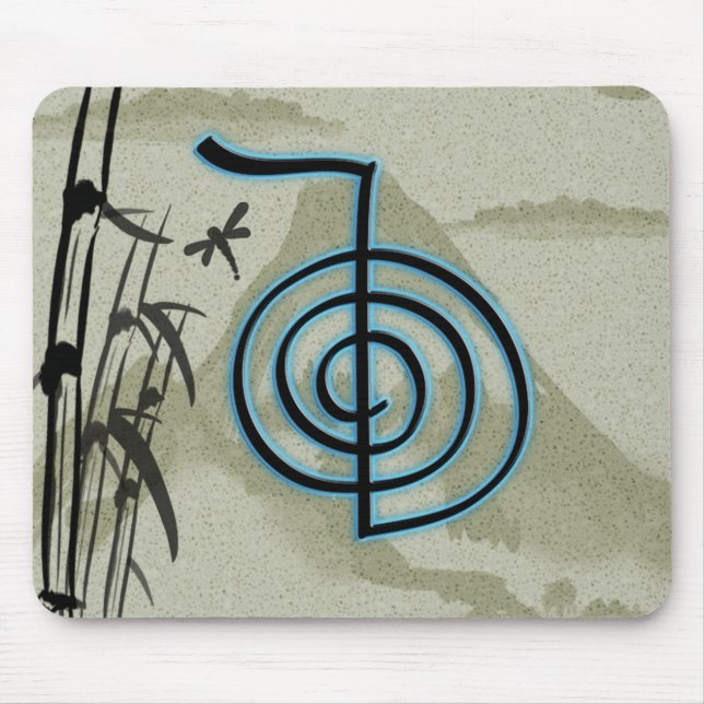 Cho Ku Rei Reiki Mountain Mouse Mat (Front)