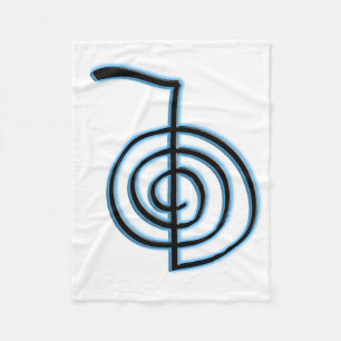 Cho Ku Rei Reiki Symbol Fleece Blanket