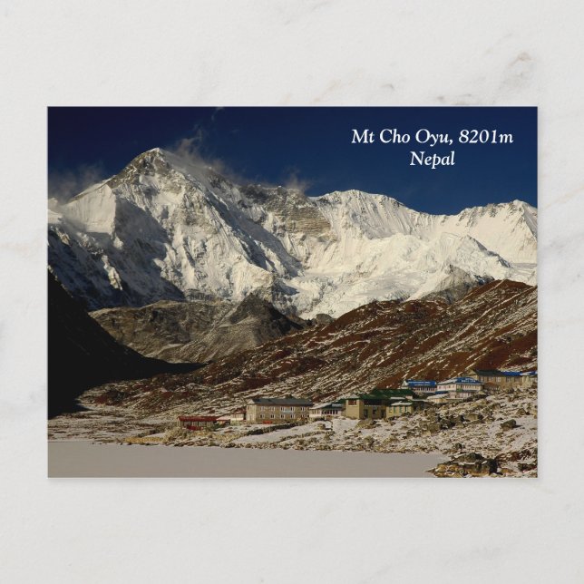 Cho Oyu and Gokyo Postcard (Front)