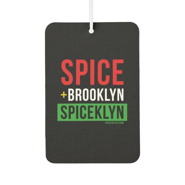 Cho some Spice on it Car Air Freshener (Front)