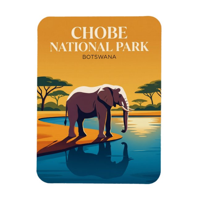 Chobe National Park Botswana Magnet (Vertical)