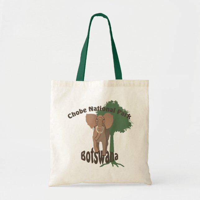 Chobe National Park Elephant Tote Bag (Front)