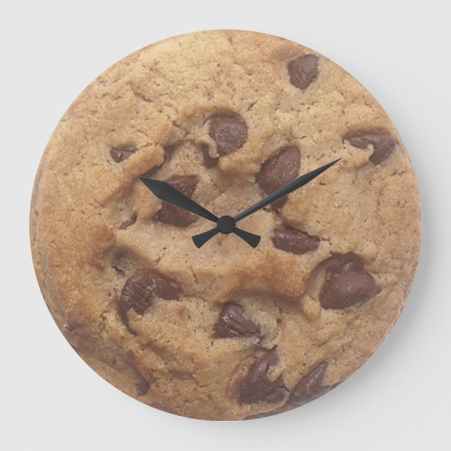 Choc Chip Cookie Large Clock (Front)